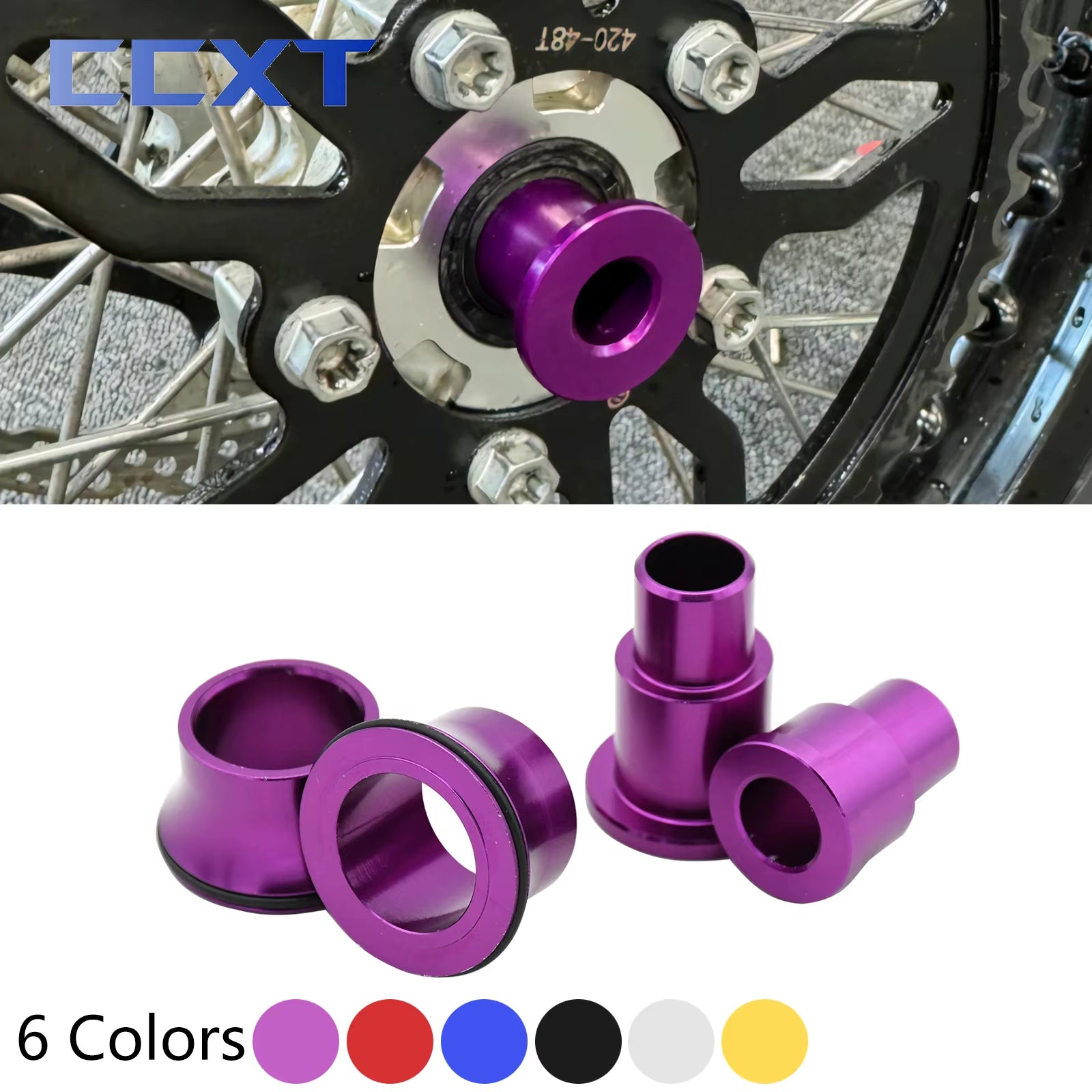 Motorcycle Front Rear Wheel Axle Hub Spacer Kit for Sur Ron Sur-Ron Surron Light Bee X & Light Bee S for Segway X160 X260 Parts