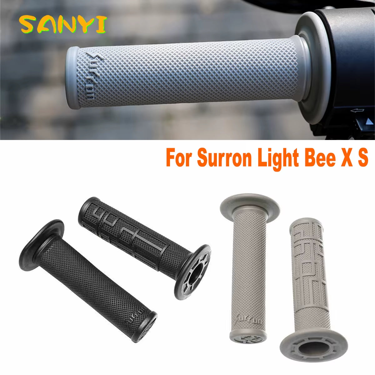 For Surron Original Handlebar Grip Motorcycles Rubber Brake Handle Grip for Sur-Ron Sur Ron X S Light Bee Lightbee Electric Bike