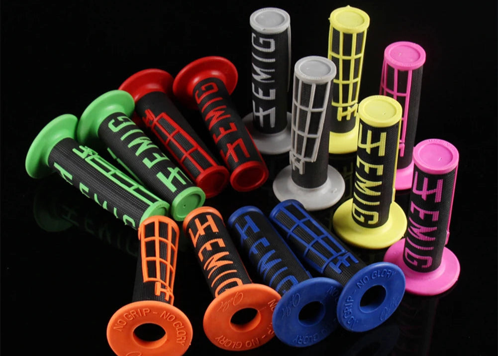11 Colors Handle Grip Motorcycle High Quality EMIG Dirt Pit Bike Motocross 7/8" Handlebar Rubber Gel Hand Grips Brake Grips
